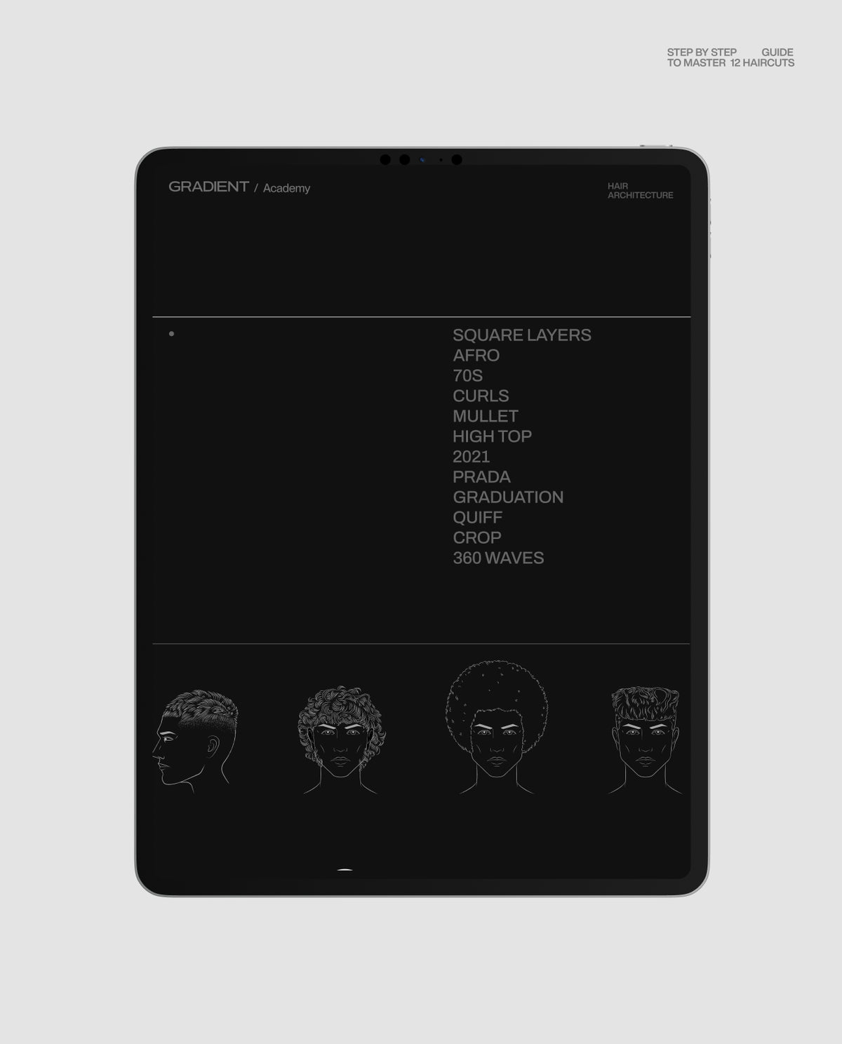 Barber e-book tablet preview